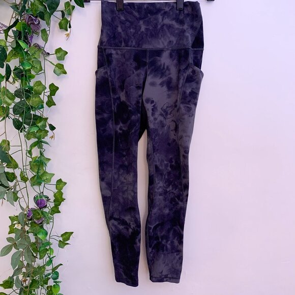 Lululemon Gray Tie Dye Align High-Rise Leggings Size 4 - Picture 2 of 7